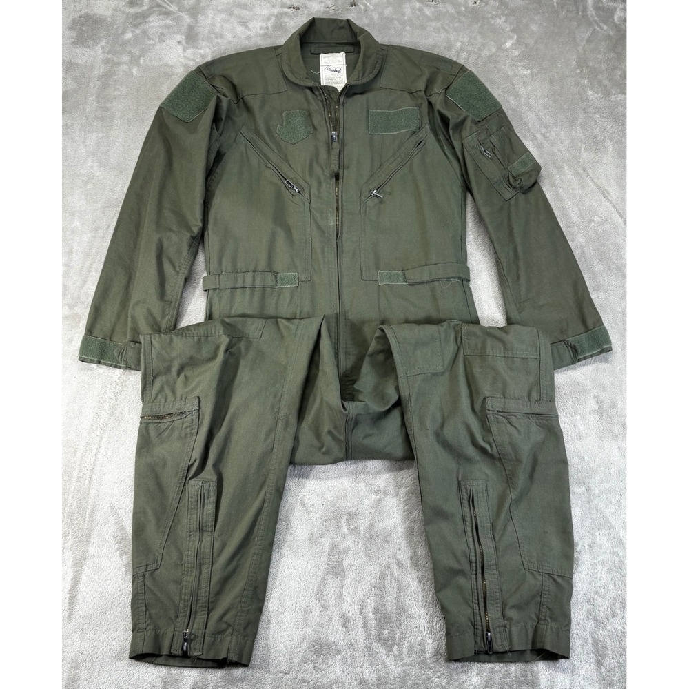 Carter Industries Flight Suit Men 40L Green CWU-27/P Military Coveralls